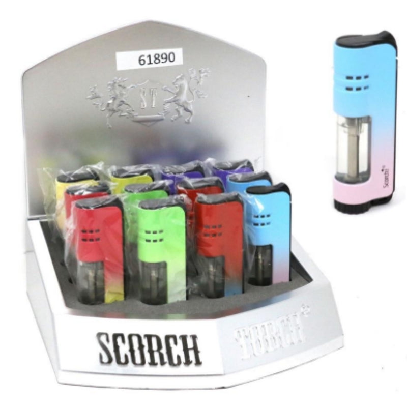 3" Single Flame Cigar & Cigarette Scorch Torch 61890 - 12/Display