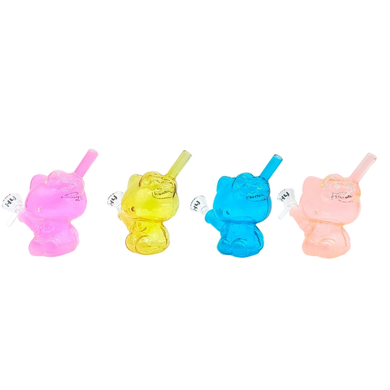 4-Inch Character Style Colored Glass Mini Rig (MST206)
