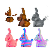 MSTS106 - Novelty Elephant Silicone Bong with Glass Bowl