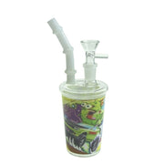 5″ Coffee Cup Design Glass Bong (WP0942-Sticker 6)
