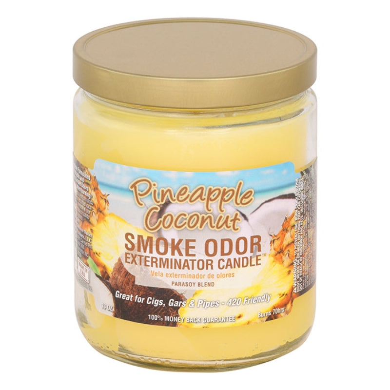 Pineapple Coconut Smoke Odor Year-Round Fragrances Exterminator 13oz Candle