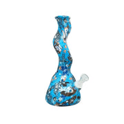 Twisted Silicone Bong with Glass Tube (MST243)
