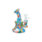 Printed Silicone Mini Bong (MST234)