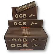 OCB Unbleached King Size Slim Rolling Papers - CP1288 - 50 Booklets