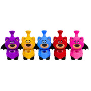 MSTS102 - Colorful Cartoon Bear Silicone Water Pipe with Glass Bowl