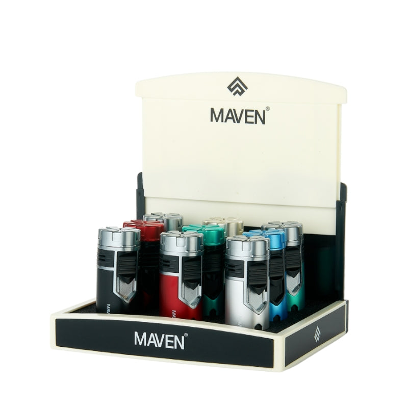 Maven Motion Premium Torch Lighter Display of 9