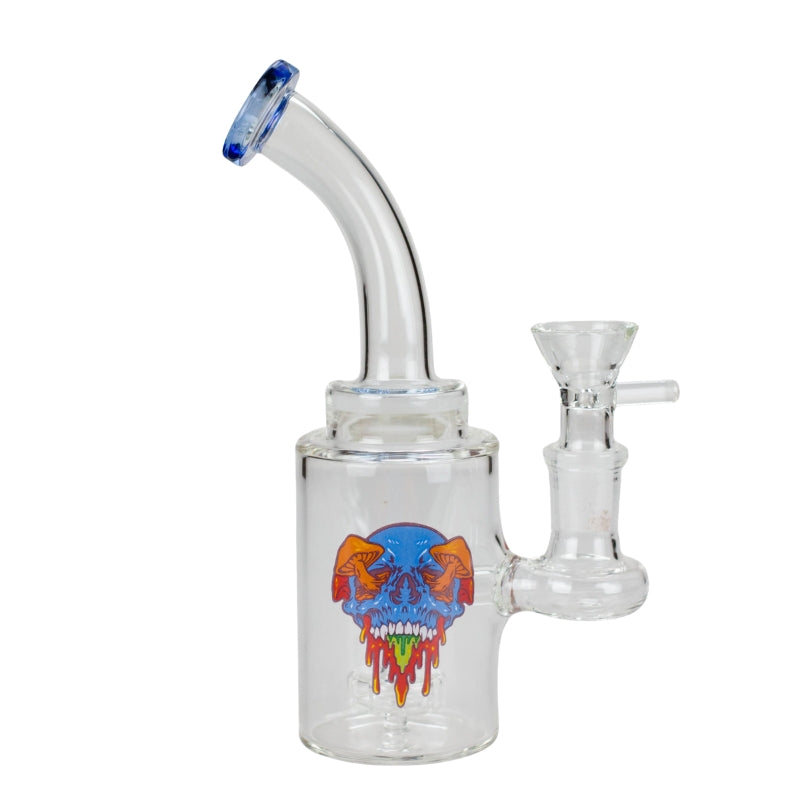 6.5" Cartoon Print, Glass Bong comes with Percolator (F230829-2A-Sticker 5)