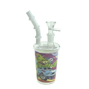 5″ Coffee Cup Design Glass Bong (WP0942-Sticker 11)