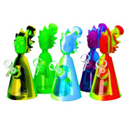MSTS108 - Cartoon Scientist Silicone Bong with Glass Bowl