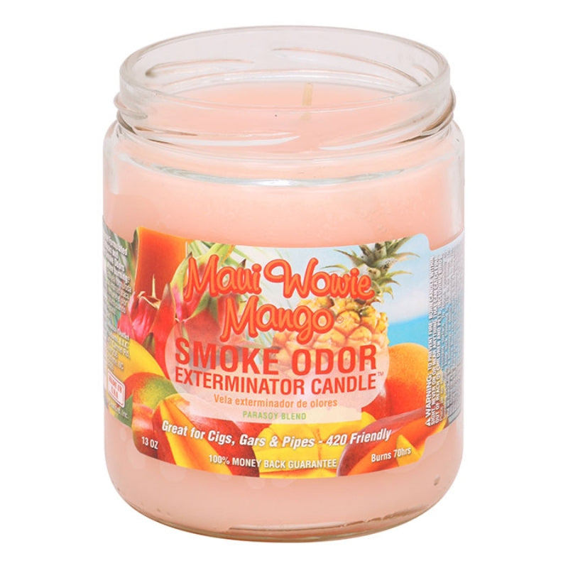 Maui Wowie Mango Smoke Odor Year-Round Fragrances Exterminator 13oz Candle