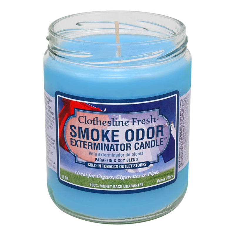 Clothesline Fresh Smoke Odor Pop Culture Exterminator 13oz Candle