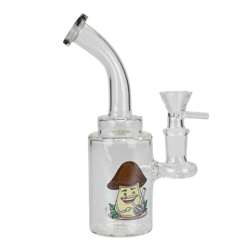 6.5" Cartoon Print, Glass Bong comes with Percolator (F230829-2A-Sticker 1)