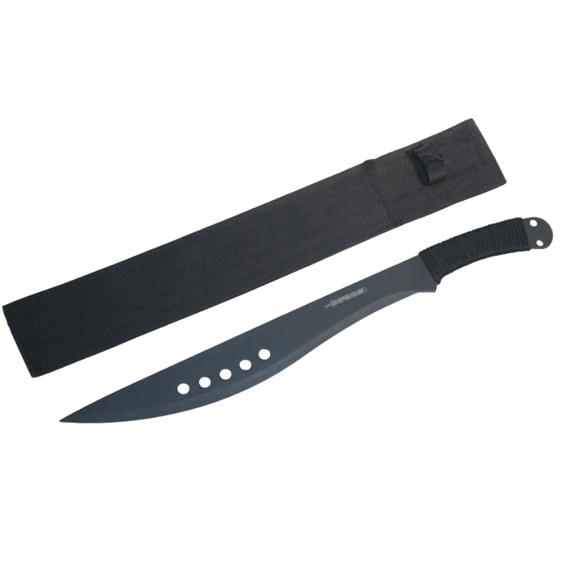 20.5" Black Machete Full Tang with Black Sheath (6330)