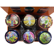 Spinnable Rick & Morty Cartoon Sticker Grinder – MG-064-10
