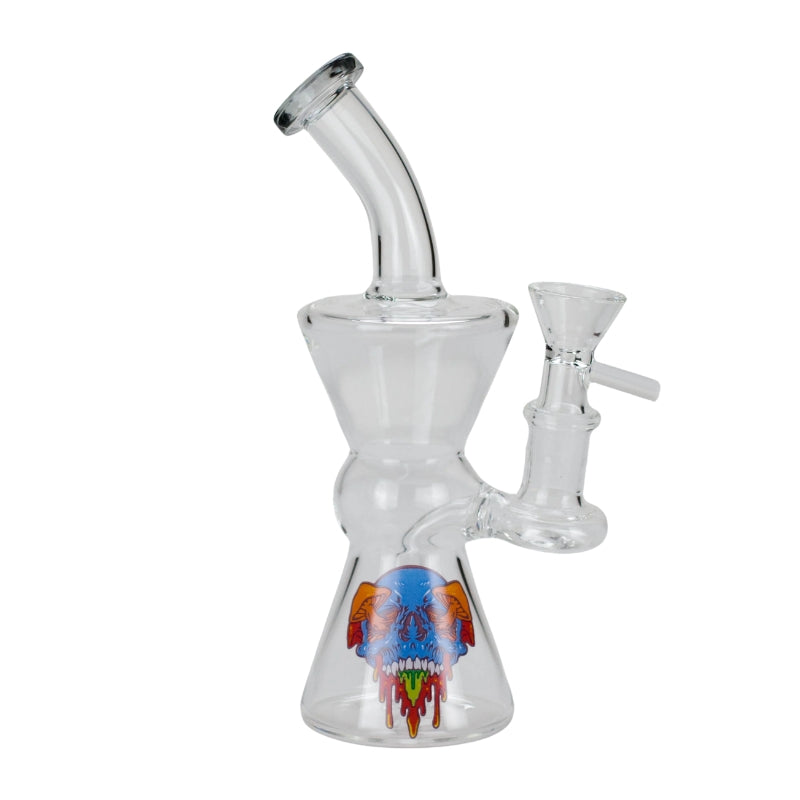 7" Cartoon, Glass Bong (F230829-4-Sticker 1)