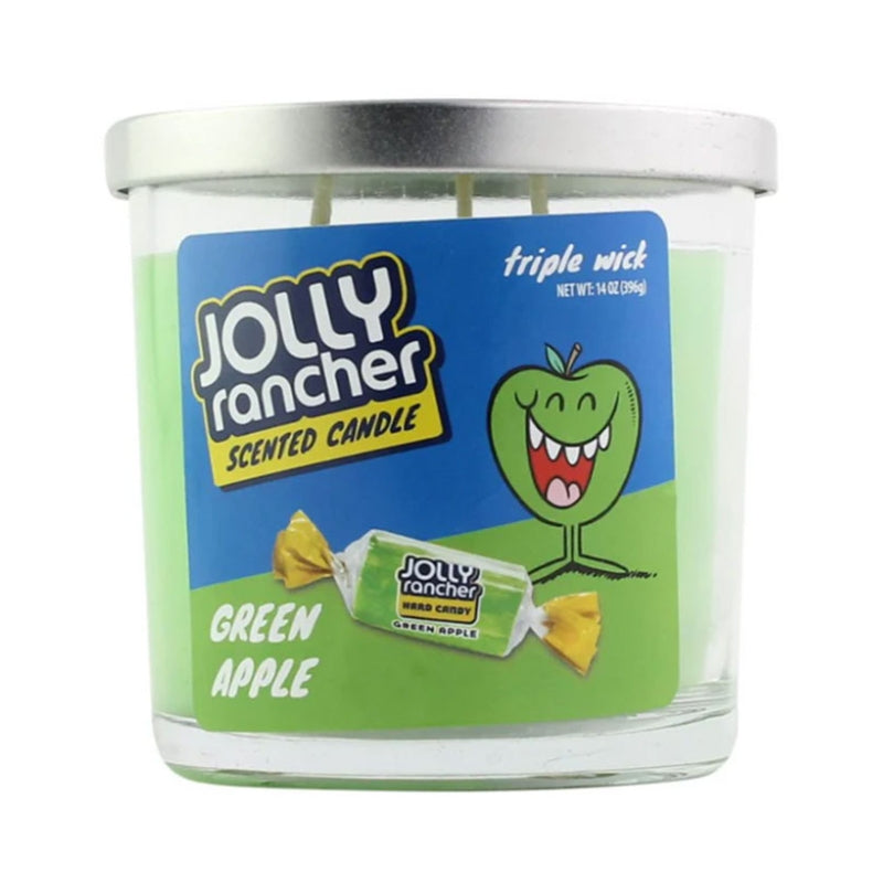 Jolly Rancher Green Apple Triple Wick Scented 14oz Candle - Single