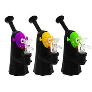 MSTS110 - Masked Character Silicone Bong with Glass Bowl