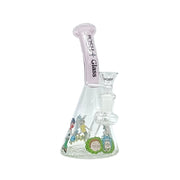 7.2 in - Colorful Cartoon Glass Bongs (PG1136)