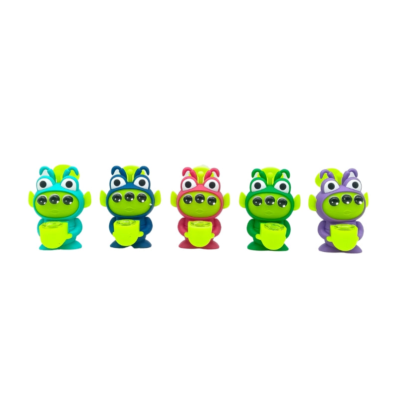 Character-Shaped Silicone Mini Bong (MST250)