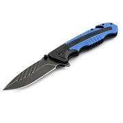 MSK010 - Blue & Black Folding Pocket Knife