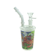 5″ Coffee Cup Design Glass Bong (WP0942-Sticker 8)