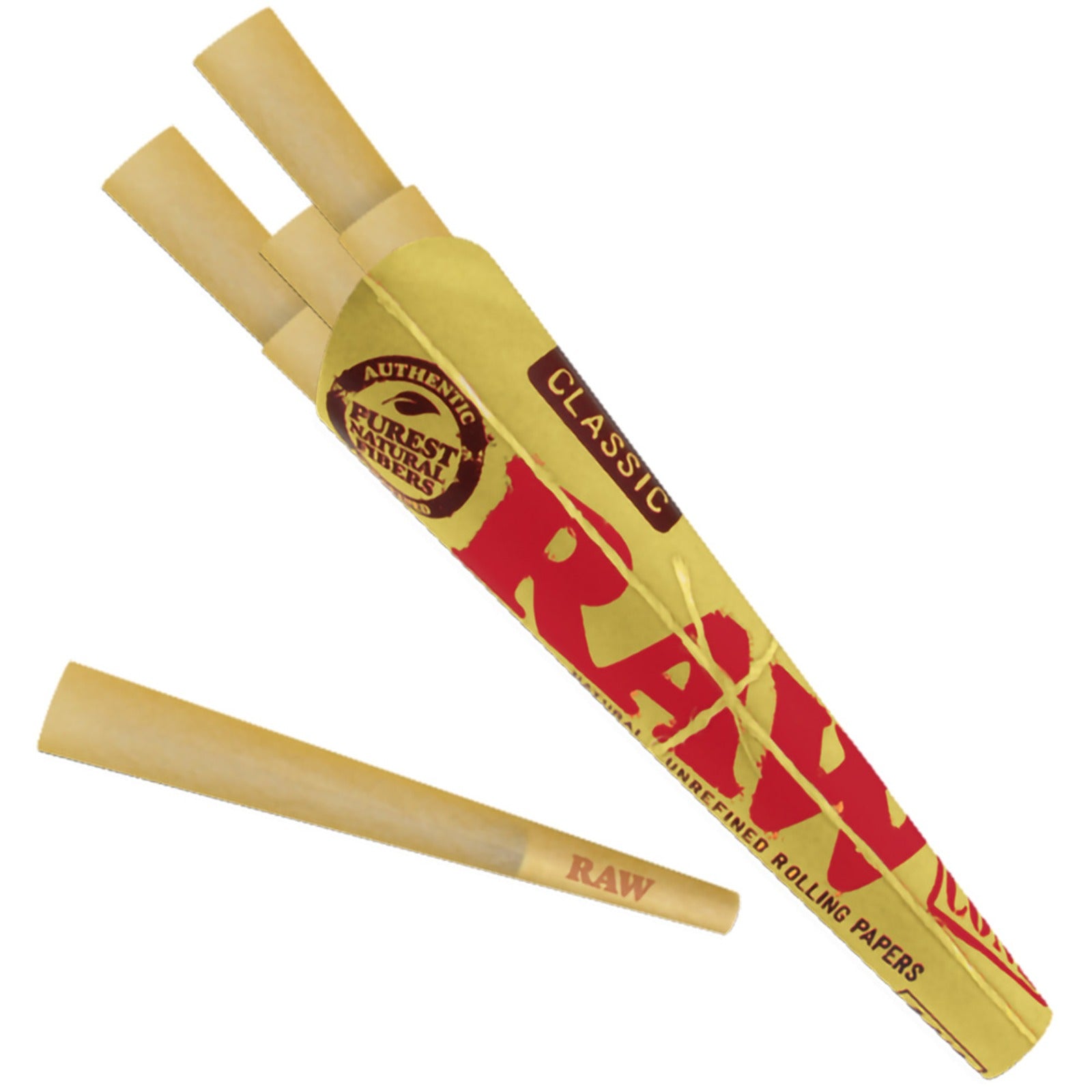 Raw Prerolled Cones 1-1/4"