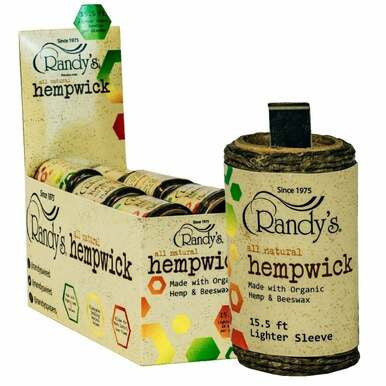 Smoking:Rolling Papers And Hemp Wraps:Randy's Hemp Wick - 15.5 ft