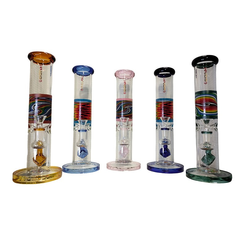 12" Digitally Designed Glass Bong (MST036)