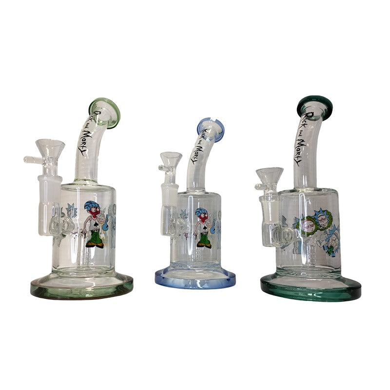 6" Rick & Morty Glass Bong (MST041)