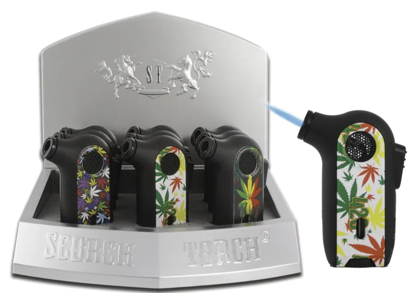 Leaf Design 45 Degree Mini Table Torch – 3.5″ (61757-1)-9/display