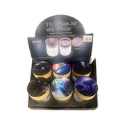 GR-07 - POSH 2-in-1 Glass Herb Jar with Grinder - 6/Display