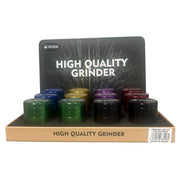 GR-97 - POSH Classic Solid Color 4-Piece Herb Grinder -12/Display