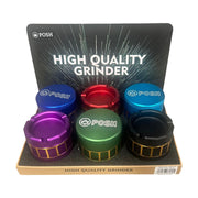GR-37 - POSH Premium Barrel-Style 4-Piece Herb Grinder - 6/Display