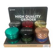 GR-21 - POSH Premium 4-Piece Herb Grinder - 6/Display