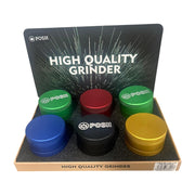 GR-112 - POSH Standard Aluminum Herb Grinder - 6/Display