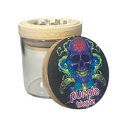 GR-05 - POSH 2-in-1 Glass Herb Jar with Grinder - 6/Display