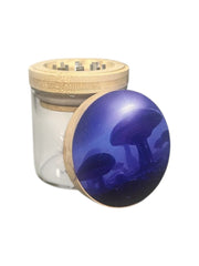 GR-07 - POSH 2-in-1 Glass Herb Jar with Grinder - 6/Display