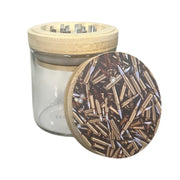 GR-05 - POSH 2-in-1 Glass Herb Jar with Grinder - 6/Display