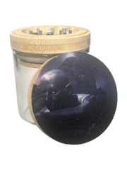 GR-07 - POSH 2-in-1 Glass Herb Jar with Grinder - 6/Display