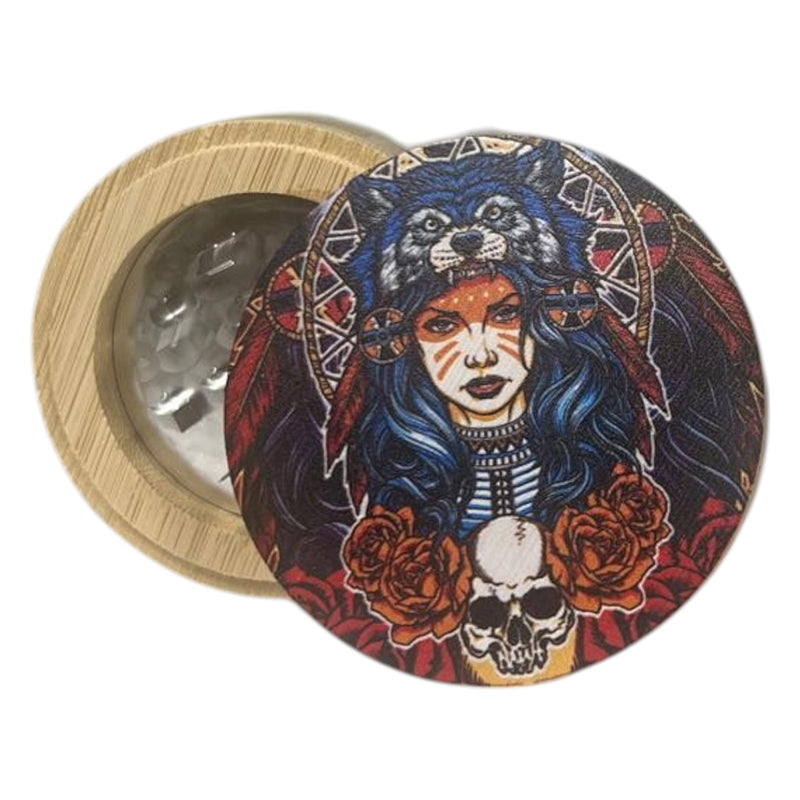 GR-08 - POSH 2-in-1 Glass Herb Jar with Grinder - 6/Display