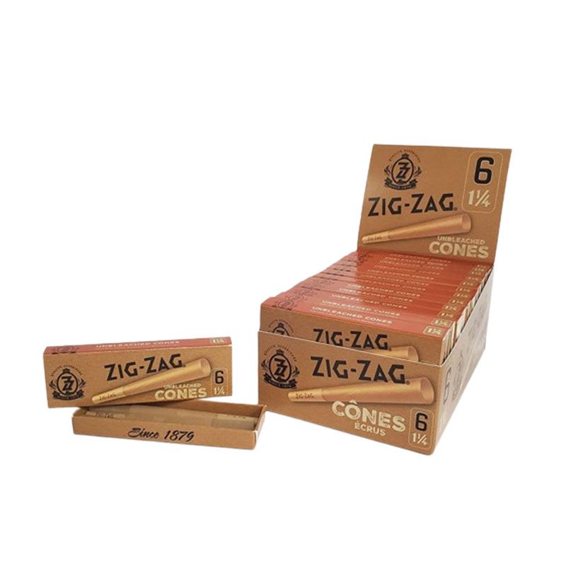 Zig Zag Unbleached Pre-Rolled Cones (CP1294)