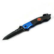 MSK016 - Blue Accent Tactical Folding Knife