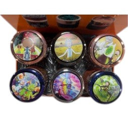 SPINNABLE-3 CARTOON STICKER GRINDER-MG-064-10