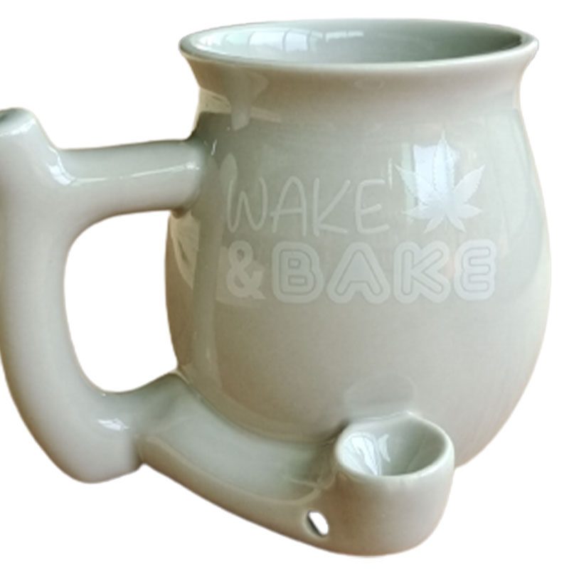 Ceramic Mug Pipe – Grey (AK MUG 1)