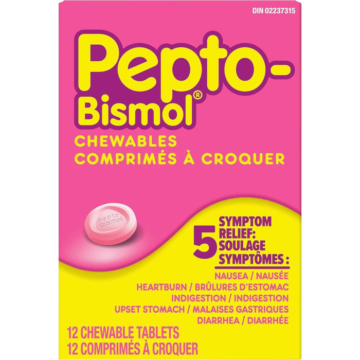 Pepto Bismol 12 Tablets