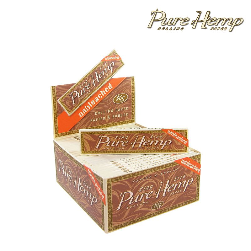 Smoking:Rolling Papers And Hemp Wraps:Pure Hemp:Pure Hemp Unbleached Cigarette Papers - King Size (CP1108)