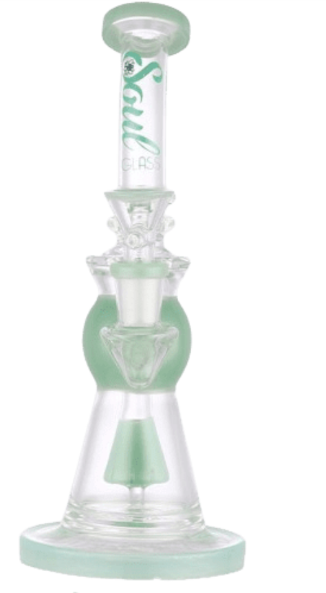 8.2" Soul Recycler Bong/Dab Rig (S2085 Green C)