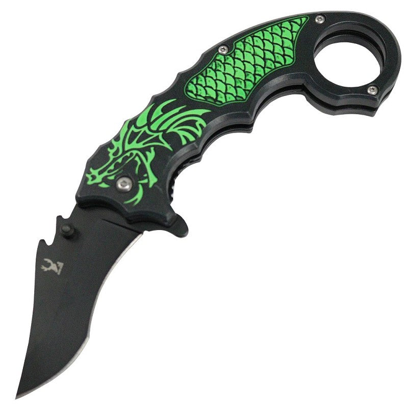 13246 - TheBoneEdge 8" Green Dragon 3CR13 Stainless Steel