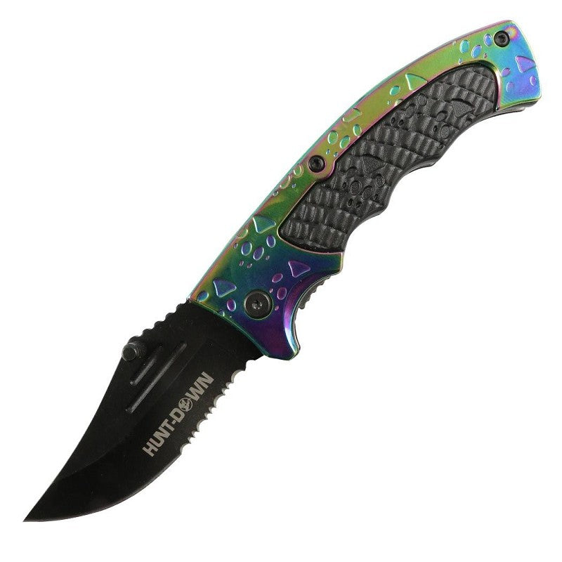 9957 - Hunt-Down 8" Rainbow Tiger Paw Staineless 3CR13 Steel