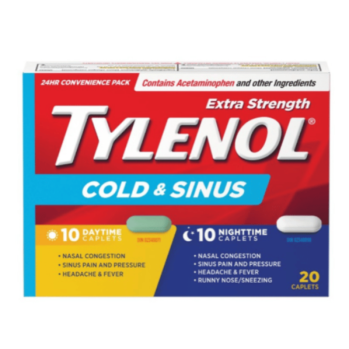 Tylenol Cold N Sinus 10ct